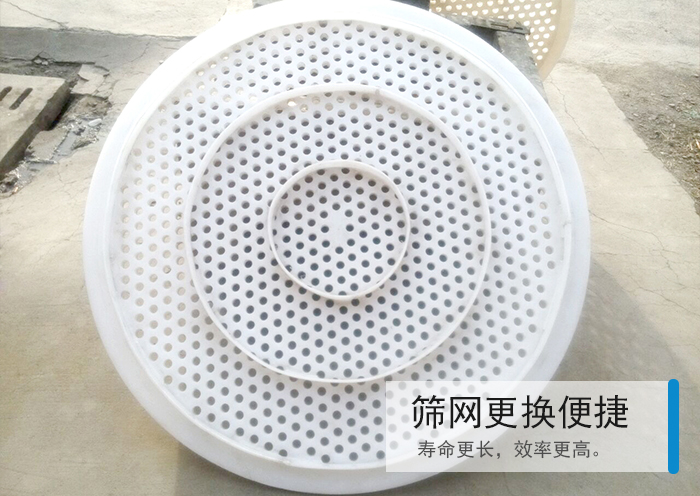 篩網(wǎng)更換便捷,壽命更長，效率更高